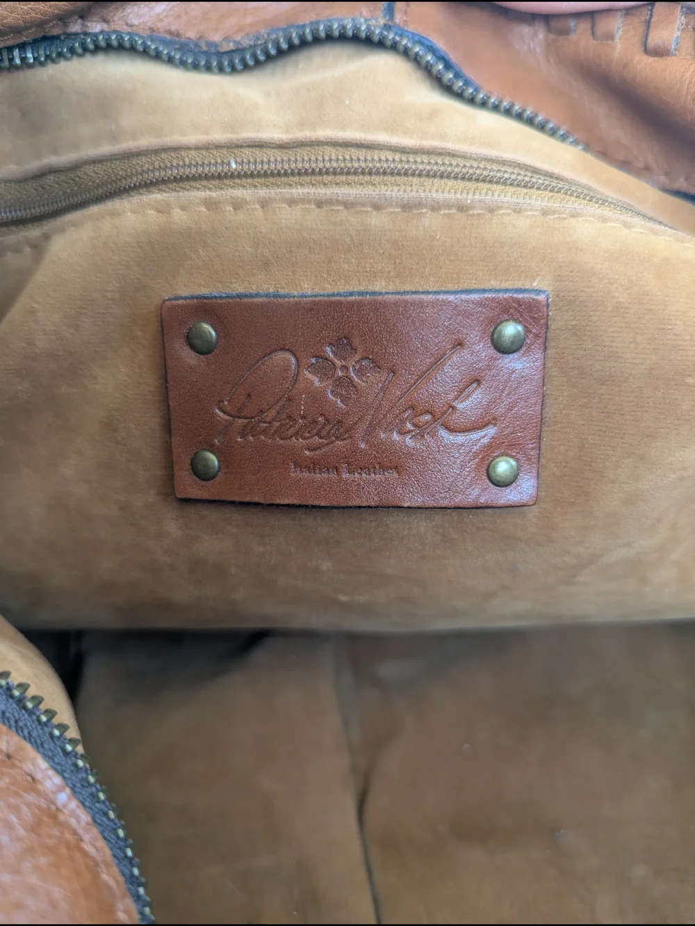 Vintage Patricia Nashfull-grain leather tote bag